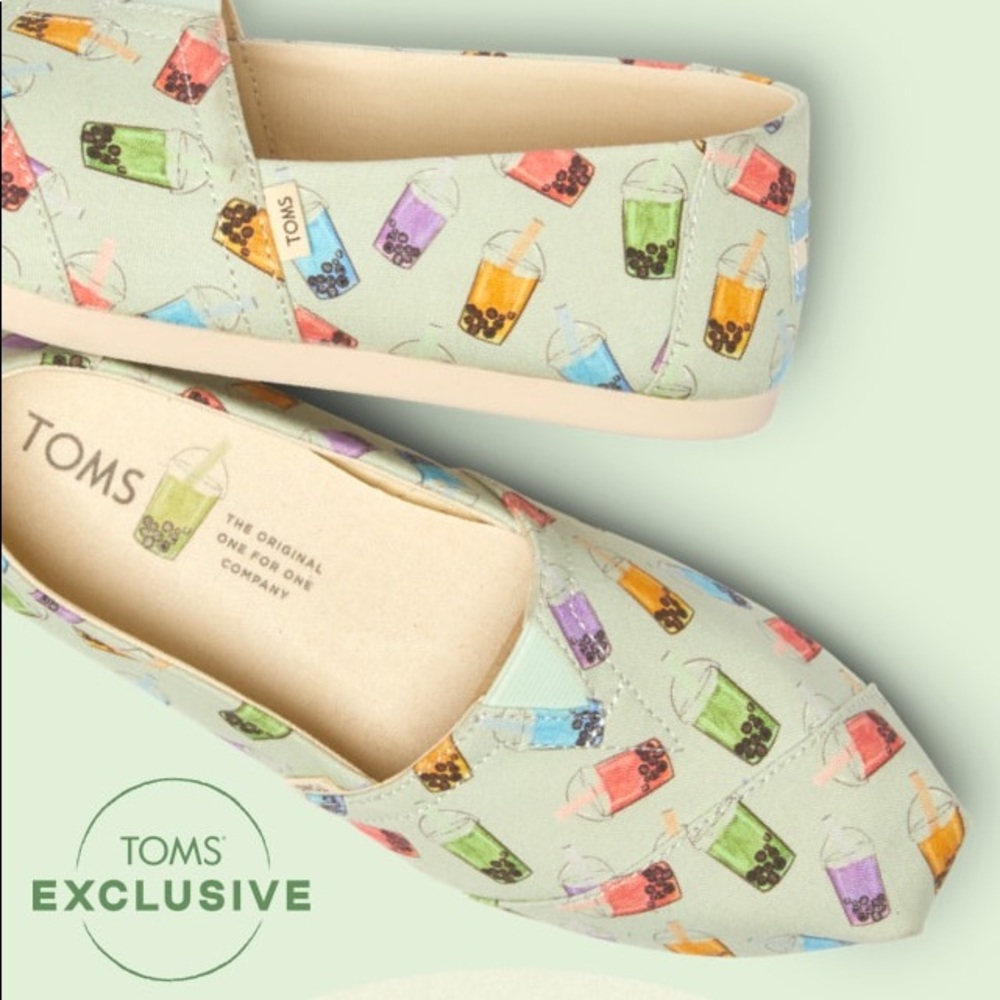 Toms Limited Edition Matcha Boba Classics